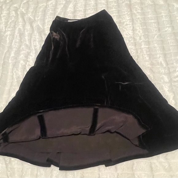 Ann Taylor wine color Velvet A-Line women’s Skirt - Picture 2 of 8